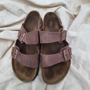 Birkenstock Arizona soft footbed Nubuck Brown MENS size EU 45 US 12
